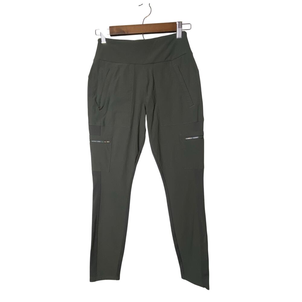 Athleta Headlands Hybrid Cargo Pants Dark Olive Green Women's Size 4